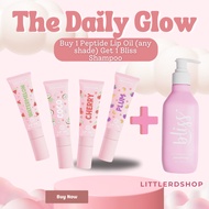 The Daily Glow Peptide Lip Oil with SPF 15 to get Smooth and Hydrated Lips
