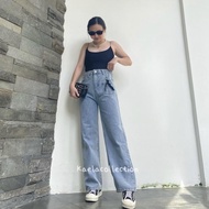 Baggy Jeans - Bonie Jeans - Highwaist Ribbon Jeans