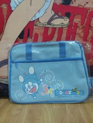 【全新】哆啦A夢35週年水藍手提袋
