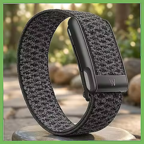 Whoop 5.0 Replacement Strap, Nylon Woven Elastic Sports Band with Metal U-Clasp & Soft Brushed Linin