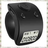 (UJCZ) Mini Digital LCD Electronic Finger Ring Hand Tally Counter 6 Digit Rechargeable Counters Clic