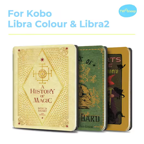 Twosheep 7-inch Case for Kobo Libra Colour and Kobo Libra2 TPU Shell Magnetic Flip Auto Sleep Wake C