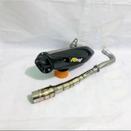 ROB 1 EXHAUST standard racing bass sound 51mm FOR Wave100/Wave110/Wave125/Kriss100/Kriss110/Dash110/