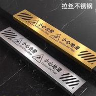 Beware of Steps Floor Stickers Stainless Steel Warning Signs Beware of Slippery Warm Reminders Bewar