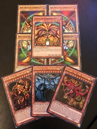YUGIOH TCG: EXODIA + EGYPTIAN GOD CARDS: OBELISK SLIFER RA - 8-CARD SET - LDK2 YUGIOH TCG: EXODIA +