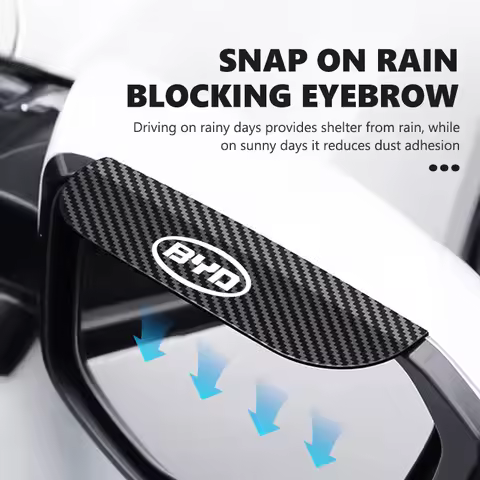BYD Tang EV600 Han EV Yuan ATTO Song PLUS Rearview Mirror Rain Eyebrow Carbon Fiber Protector Cover