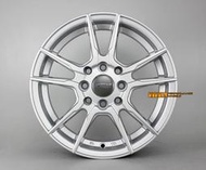 【中清路輪胎旗艦店】DTM 輕量化 五爪分岔鋁圈樣式 14吋 4X100 / 4X114.3 5.5J ET35 亮銀