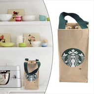 [ST]Starbucks Canvas Water Bottle Bag Thermos Mug Tote Bag
