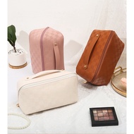 G9 STOR Pillow Cosmetic Bag Fully Open Storage Bag Pocketed Separation For Makeup Skincare Product