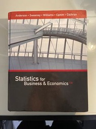 Statistics for Business and Economics 13e 統計學 原文書 二手 ( Anderson, Sweeney, Williams, Camm and Cochran )