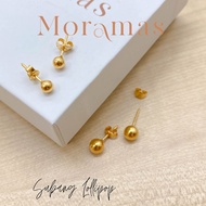FYQ Moramas LOLLIPOP Stud Earrings 916 Gold/ Subang Paku LOLLIPOP Emas 916/ Boba earrings 916 gold #