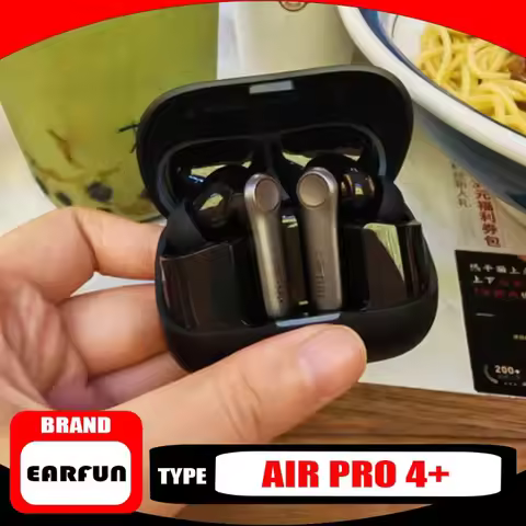EarFun Air Pro 4+ Wireless Earbuds 6-Mic AI Long Battery Life Bluetooth Headphones Active Noise Canc