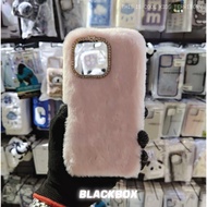 C19 Fluffy Pink Case Phone Case Cover Casing IP 13 Pro Max / IP 14 Pro Max / IP 16 / IP 16 Pro