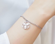 梅爾卡巴-生命之花手鍊 抗敏醫療鋼