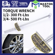 Torque Wrench Beam 1/2" Drive S-Ks Tools USA Beam Type 300 Ft-Lbs 3/4 500 Ft-Lbs