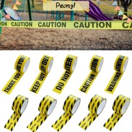 PDONY Warning Tape, Black Character Yellow Tape Caution Signs Adhesive Tape, Tool Halloween Ornament