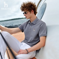 Hazzys Business Commuter POLO Shirt Casual Lapel Short Sleeve High-quality 0704