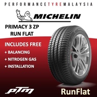 16 17 18 19 inch Michelin PRIMACY 3 ZP Run Flat  Tyre (FREE INSTALLATION) Runflat RFT Tayar Run on F