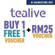 TEALIVE Buy 1 Free 1 + RM5 percup Voucher x5