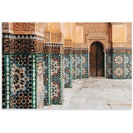 Canvas Wall Art Islamic Architecture Wall Art Poster Mosque Printing Arab Muslim Poster & Prints for