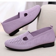 LE9 Women’s Slip-On Shoes - Breathable Cloth Casual Fashion Flats