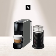 Nespresso 膠囊咖啡機 Essenza Mini灰+Aero3黑色奶泡機
