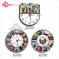 Wall Clock Decorative Display Wall Decor Custom Photo Album Memories Memories Shabby