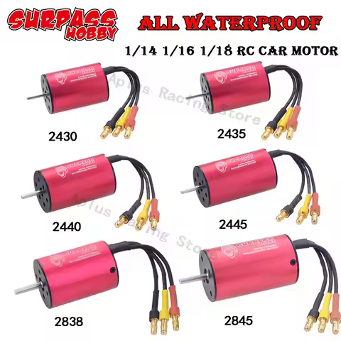 SURPASS HOBBY 2430 2435 2440 2445 2838 2845 Brushless Motor for Wtloys Remo Hobby XLH Redcat 1/12 1/