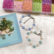 Daisy beads daisy flower bead bracelet
