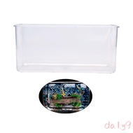 DLAY Transparent Fish Tanks Axolotl Bowl for Desktops Clear Aquatic Display