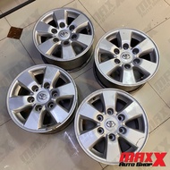 ล้อแม็ก แท้ถอด TOYOTA VIGO PRE-RUNNER 2008 ขอบ 15x7" 6รู139.7 ET30 สีบรอนซ์ ไม่คด ไม่ดุ้ง มีรอย มีตำหนิ CP-68(2),B016(1)