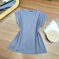 Áo thun bigsize nữ tay ngắn cổ tròn dáng vừa chất vải cotton form rộng dành cho nàng chuppy 58-95kg