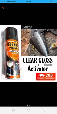 Pylox DITON Premium clear+activator vernis diton mengkilap diton premium clear 400 cc vernis mengki
