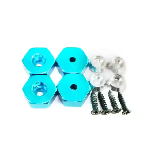 4PCS 5mm to 12mm Metal Combiner Wheel Hub Hex Adapter for WPL D12 C24 C34 B24 B36 MN D90 D99 RC Car 