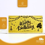 Elegold 999 Emas | 1g Wafer Gift Hadiah Wedding Birthday Pengantin | Gold Bar | HAPPY WEDDING Gold B