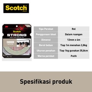 Double Mounting Tape Adhesive SCOTCH 3m 110-M12 12 mm x 4 m / 12mm x 4m