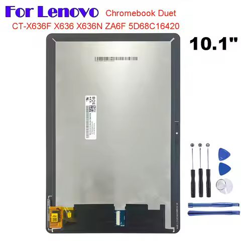 LCD For Lenovo Chromebook Duet 10.1'' CT-X636 CT-X636F CT-X636N X636 X636N X636F LCD Display Touch S
