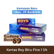 (1 & 1/2 Karton) Kertas Royo Fine Biru 1 /14 - Papir Royo
