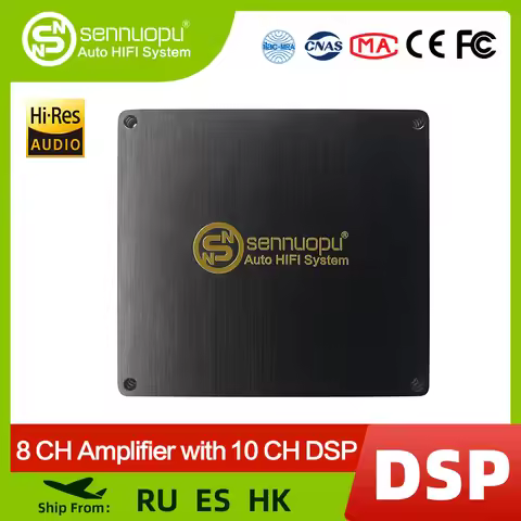 Sennuopu DS-M10Pro Car Audio 8 CH Amplifier with 10 CH DSP Processor Bluetooth Amp Equalizer Amplifi