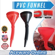 Flexible PVC Car Oil Funnel Automotive Corong Petrol Fuel Refueling Engine Oil Funnel Corong Minyak 
