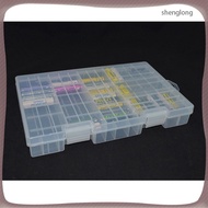 Transparent Portable Battery Organizer Storage Case Holder Double-layer Battery Storage Box Rack For