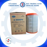 Air filter A2026PU for HUYNDAI COUNTY HD65,HD800 engine Dimensions 198x260x130/130 Sunfil 1