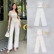 JJ003 Monday Set Chiffon Shirt With Shoulder Straps Matching Long Pants [2PM]