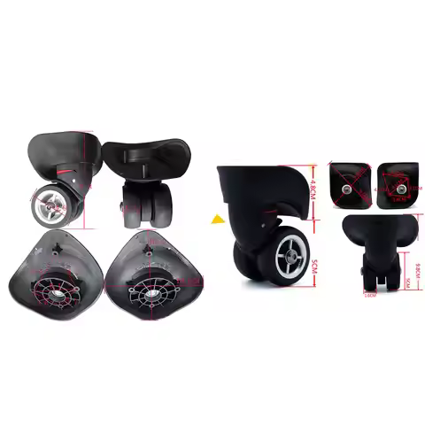 A08 Luggage Wheel Replacement, Suitcase Wheels Luggage Mute Wheel