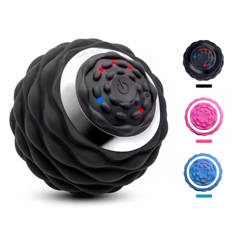 3Speed Vibrating Massage Ball Lacrosse-Ball Deep Tissue Trigger Point Therapy Vibration Roller Ball 