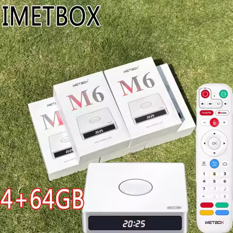 [Genuine]IMETBOX M6 TV Box 2025 64GB with Vioce Control Wifi 6 8K HD Smart TV Box Hot in Korea Singa