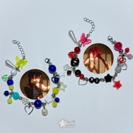 Arcane Caitlyn and Vi Inspired couple Chain Bracelet red accessories