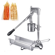 Jamielin 30cm Long French Fries Maker Machine Mashed Long Potatoes Fried Chip Extruders Manual Potato Making Machine