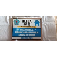 House number plate measuring 30x40, 0.3mm thick