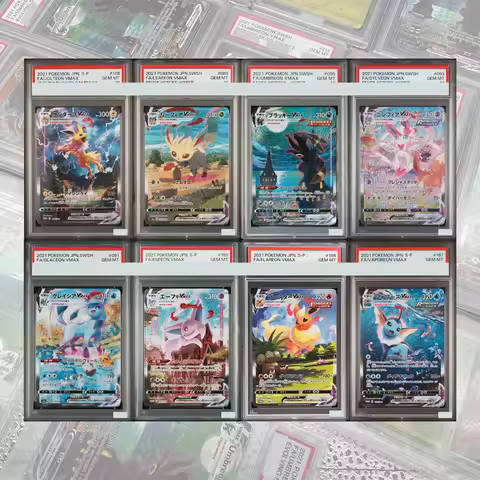 DIY Proxy PTCG Graded Collection Card Eeveelution Premium Collection Promo Set Umbreon Vaporeon Flar